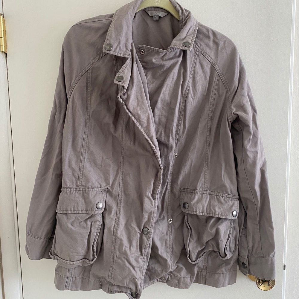Gray trench jacket